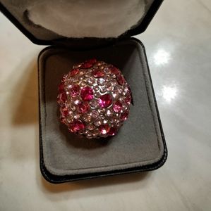 Costume pink jewel ring